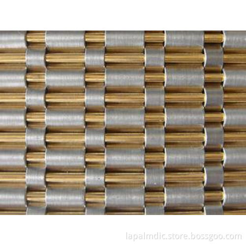Opaque Woven Wire Fabric,'Channel' Decorative Metal Mesh,El